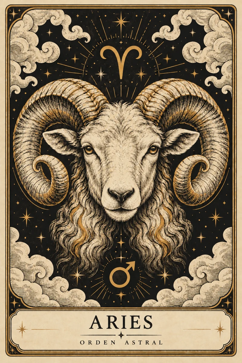 Carta de Aries · Orden Astral