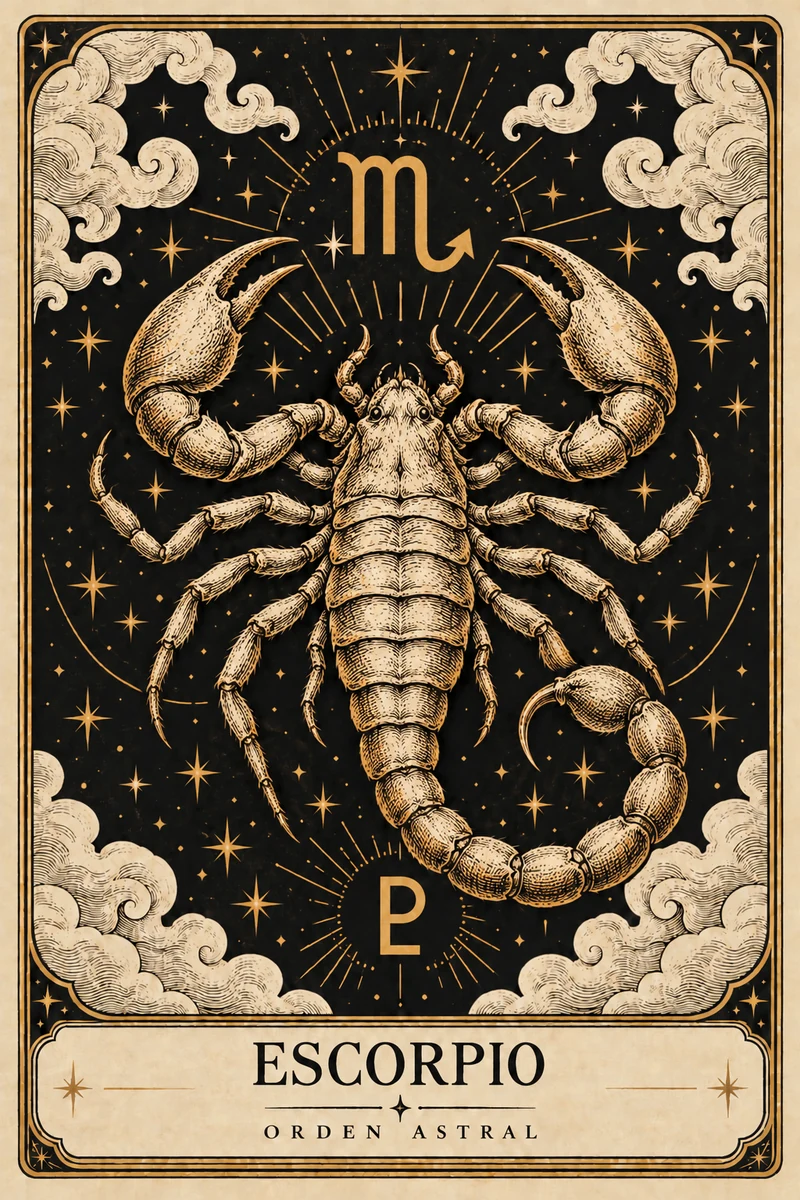 Carta de Escorpio · Orden Astral