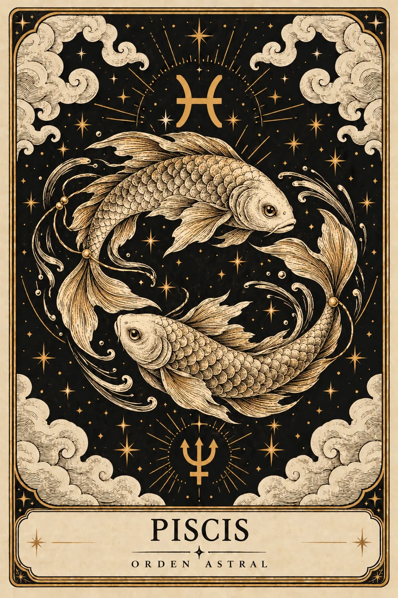 Carta de Piscis · Orden Astral