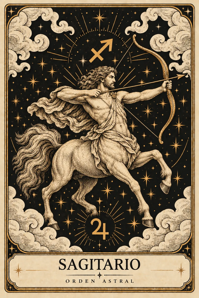 Carta de Sagitario · Orden Astral